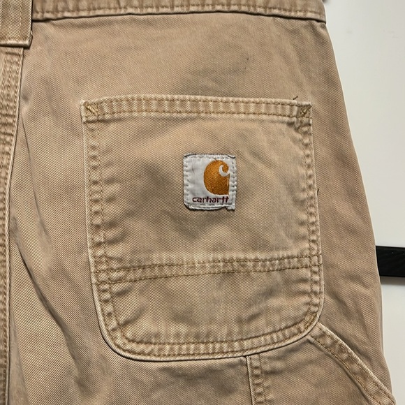 Carhartt Tan Cargo Pants Relaxed Fit #14806 30x30 - Picture 9 of 10